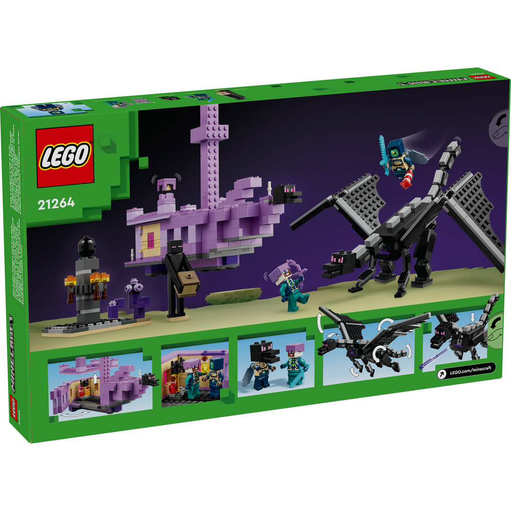 LEGO Minecraft The Ender Dragon and End Ship Toy 21264 - Image 8