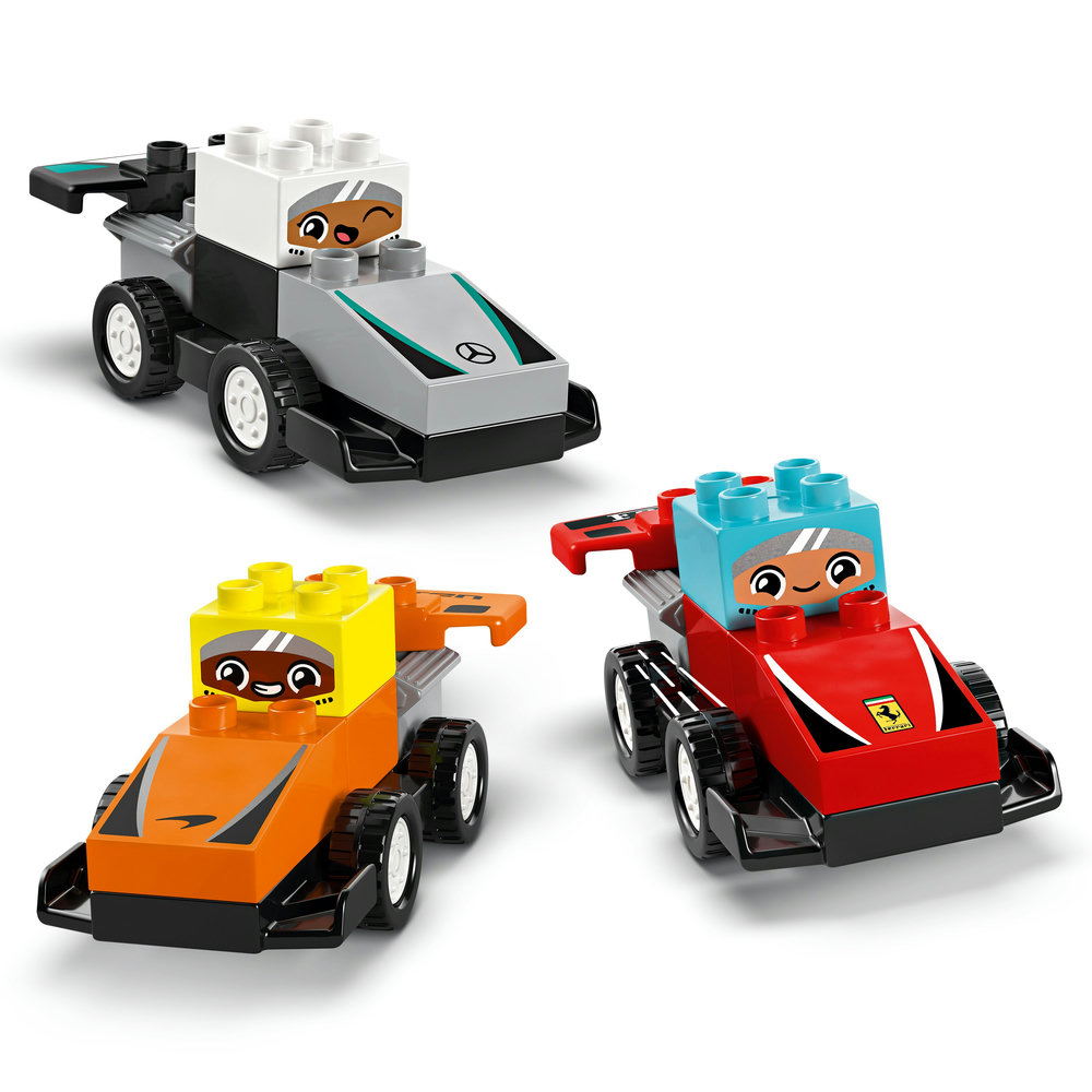 LEGO DUPLO Town F1 Team Race Cars & Drivers Building Toy for Family Fun 10445 - Image 10