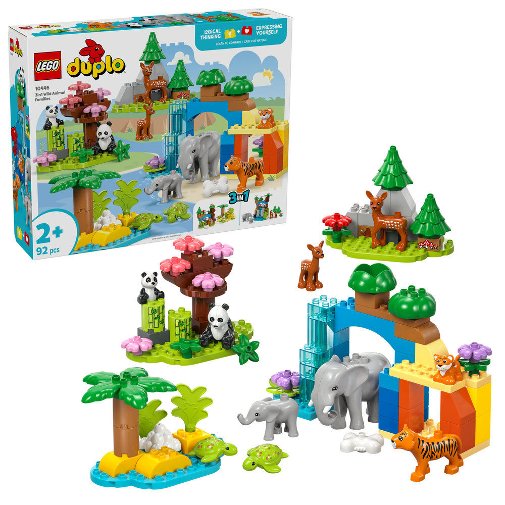 LEGO DUPLO Town 3in1 Wild Animal Families Set Learning Toy 10446 - Image 1