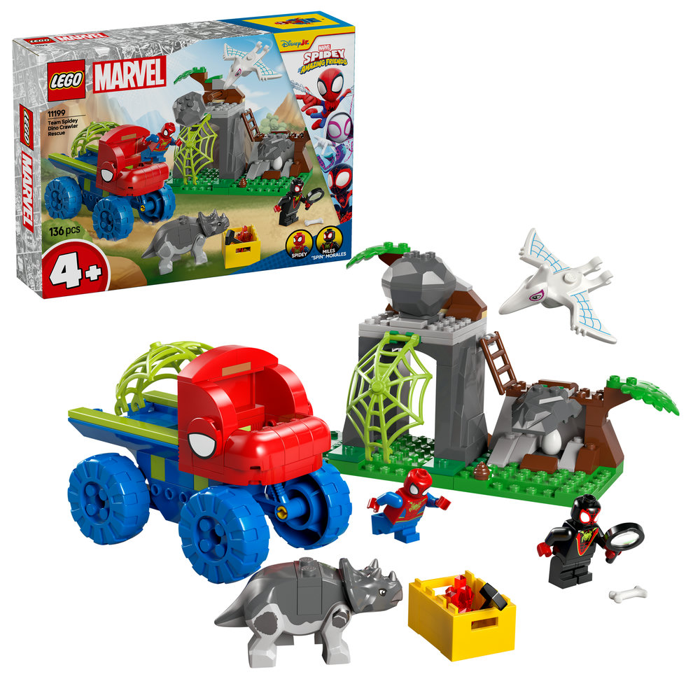 LEGO Marvel Spidey And His Amazing Friends Team Spidey Dino Crawler Rescue 11199 - Image 1