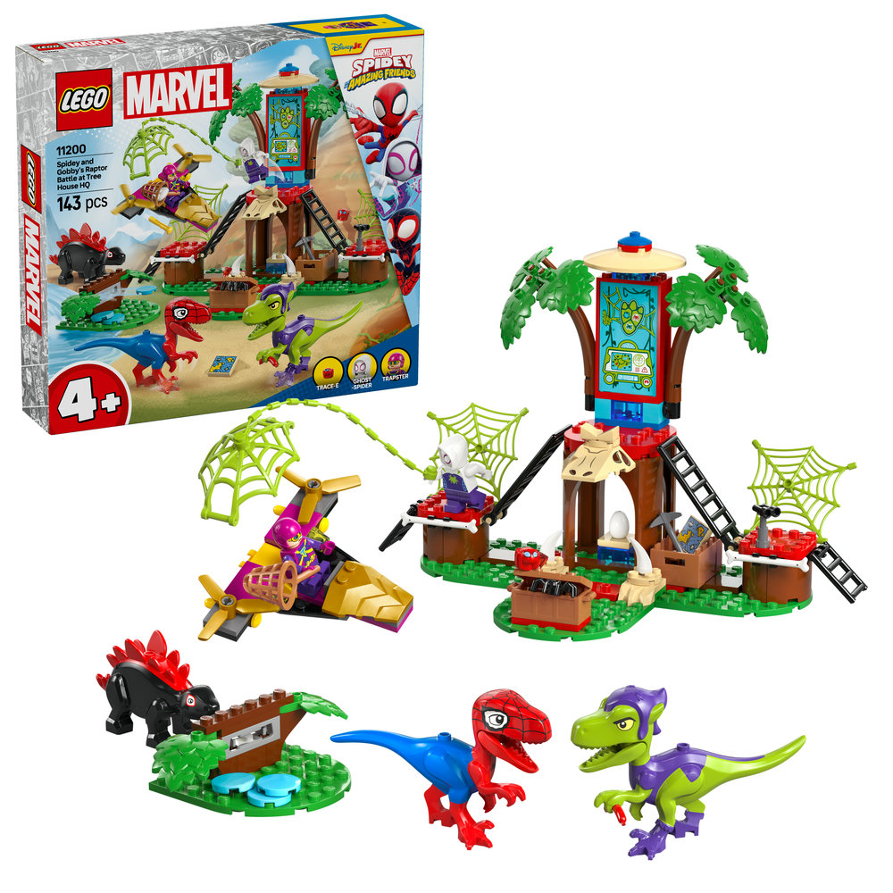 LEGO Marvel Spidey And His Amazing Friends Spidey and Gobby’s Raptor Battle at Tree House HQ 11200 - Image 1