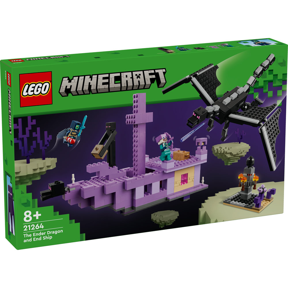 LEGO Minecraft The Ender Dragon and End Ship Toy 21264 - Image 1