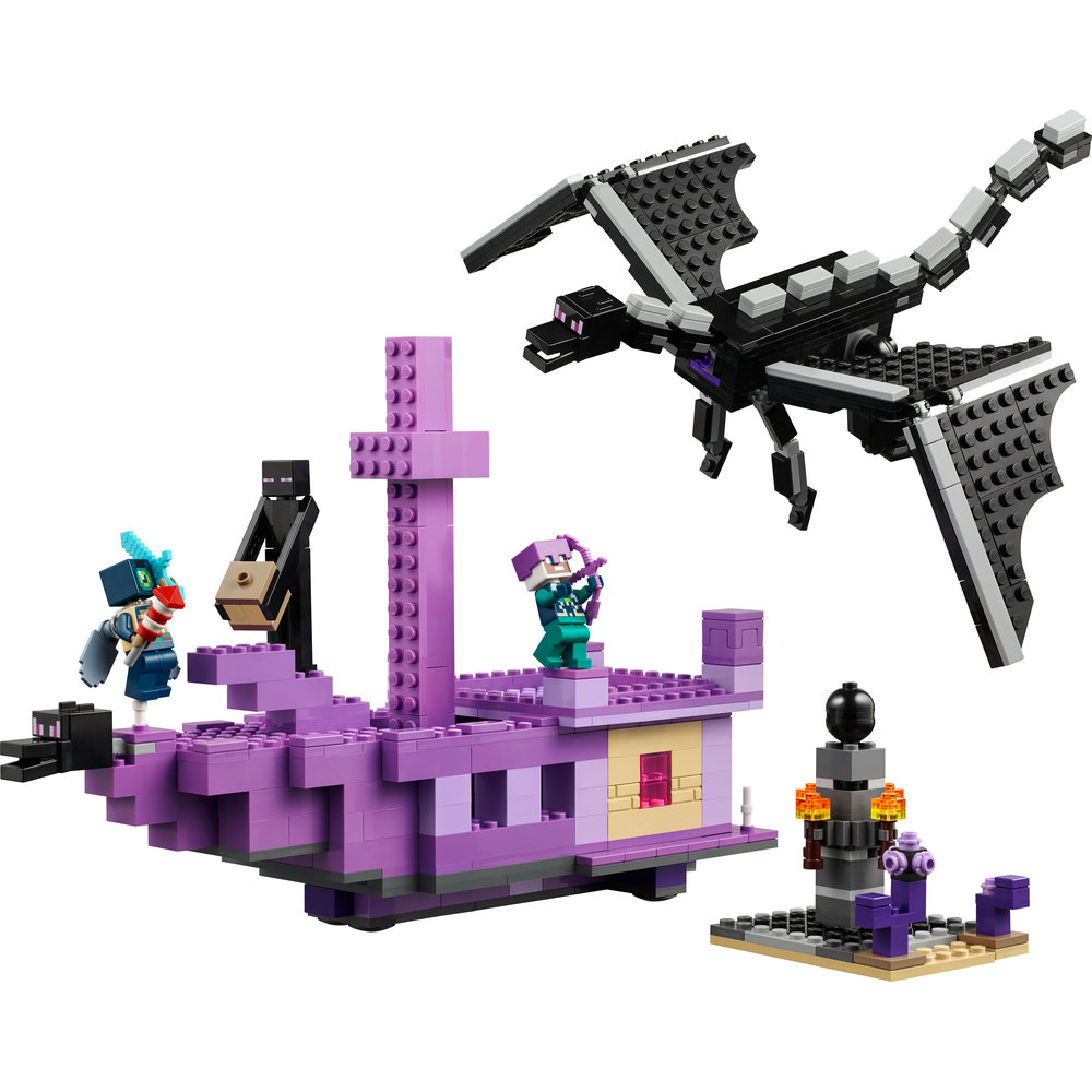 LEGO Minecraft The Ender Dragon and End Ship Toy 21264 - Image 2