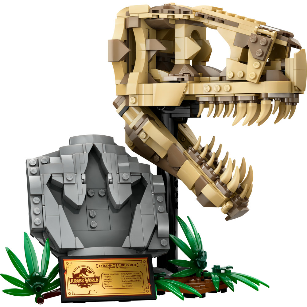 LEGO Jurassic World Dinosaur Fossils: T. rex Skull Set 76964 (577 Pieces) - Image 2