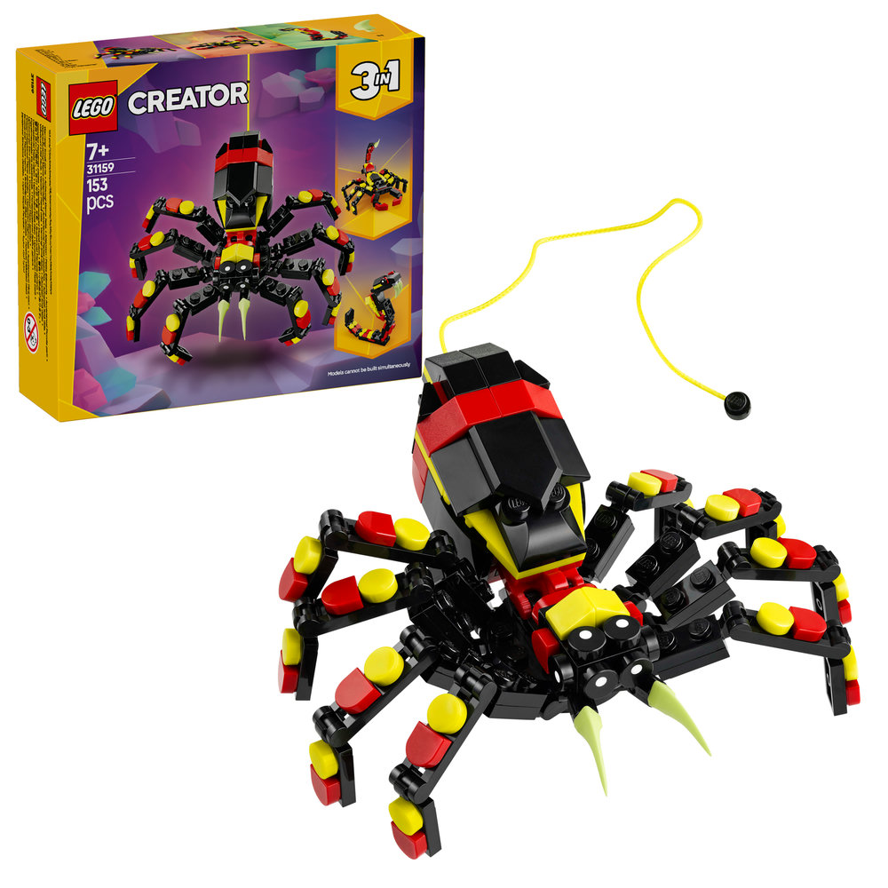 LEGO Creator 3in1 Wild Animals: Surprising Spider Toy Playset 31159 - Image 1