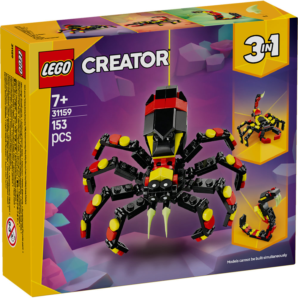 LEGO Creator 3in1 Wild Animals: Surprising Spider Toy Playset 31159 - Image 8