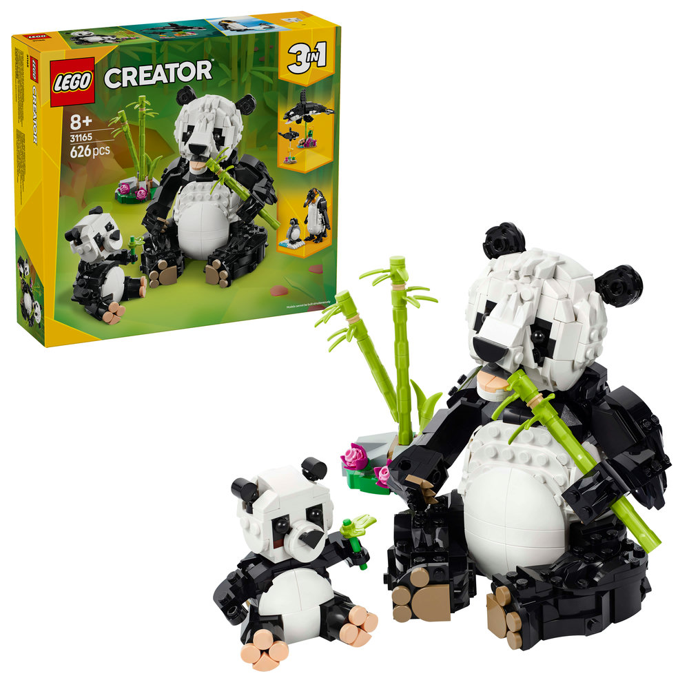 LEGO Creator 3in1 Wild Animals: Panda Family Toy Playset 31165 - Image 1