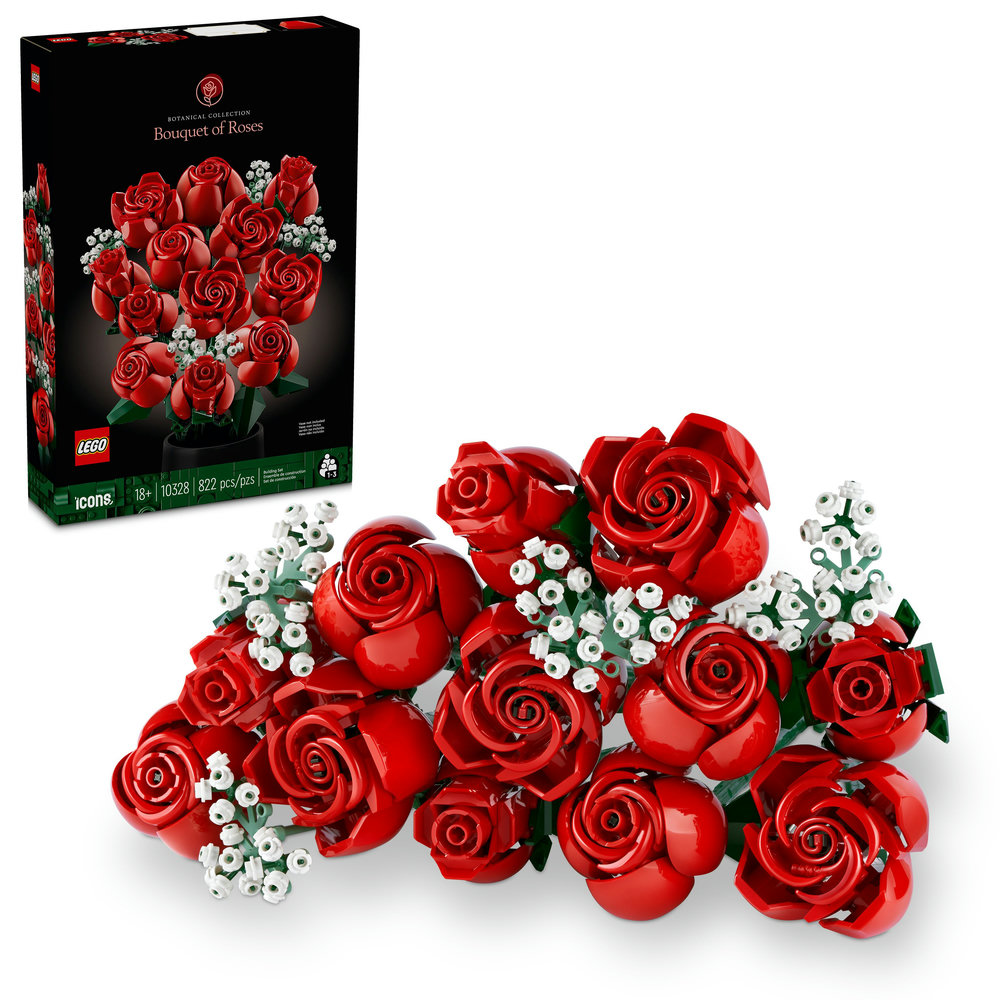 LEGO Icons Bouquet of Roses Building Set 10328 - Image 1