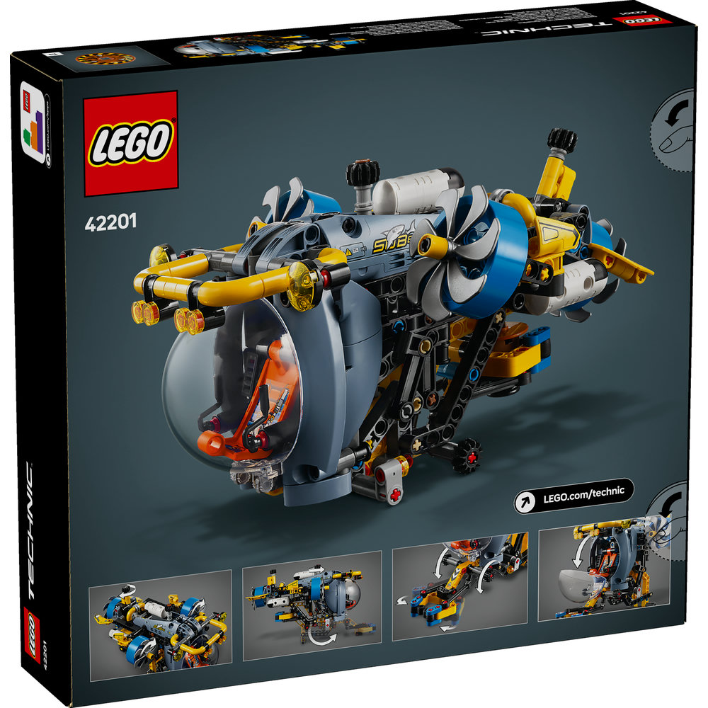 LEGO Technic Deep-Sea Research Submarine Toy Set 42201 - Image 9