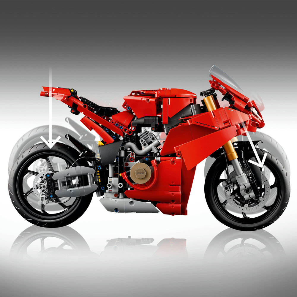 LEGO Technic Ducati Panigale V4 S Motorcycle Model Building Set 42202 - Image 10