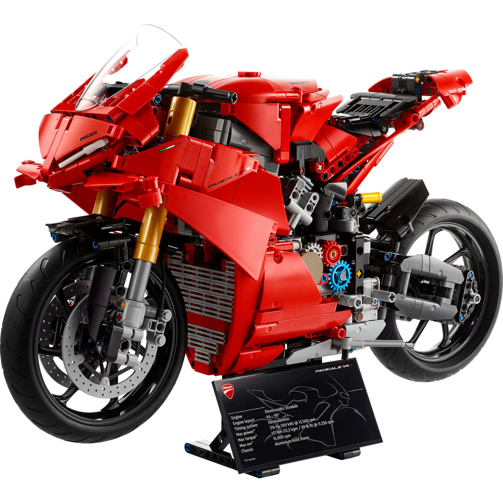 LEGO Technic Ducati Panigale V4 S Motorcycle Model Building Set 42202 - Image 2