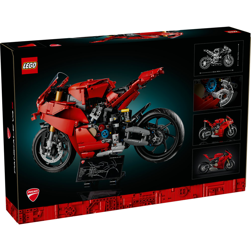 LEGO Technic Ducati Panigale V4 S Motorcycle Model Building Set 42202 - Image 9