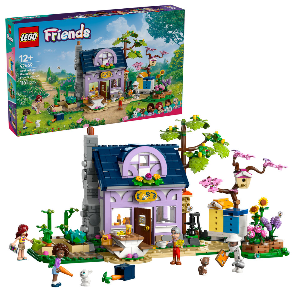 LEGO Friends Beekeepers’ House and Flower Garden Building Kit 42669 - Image 1