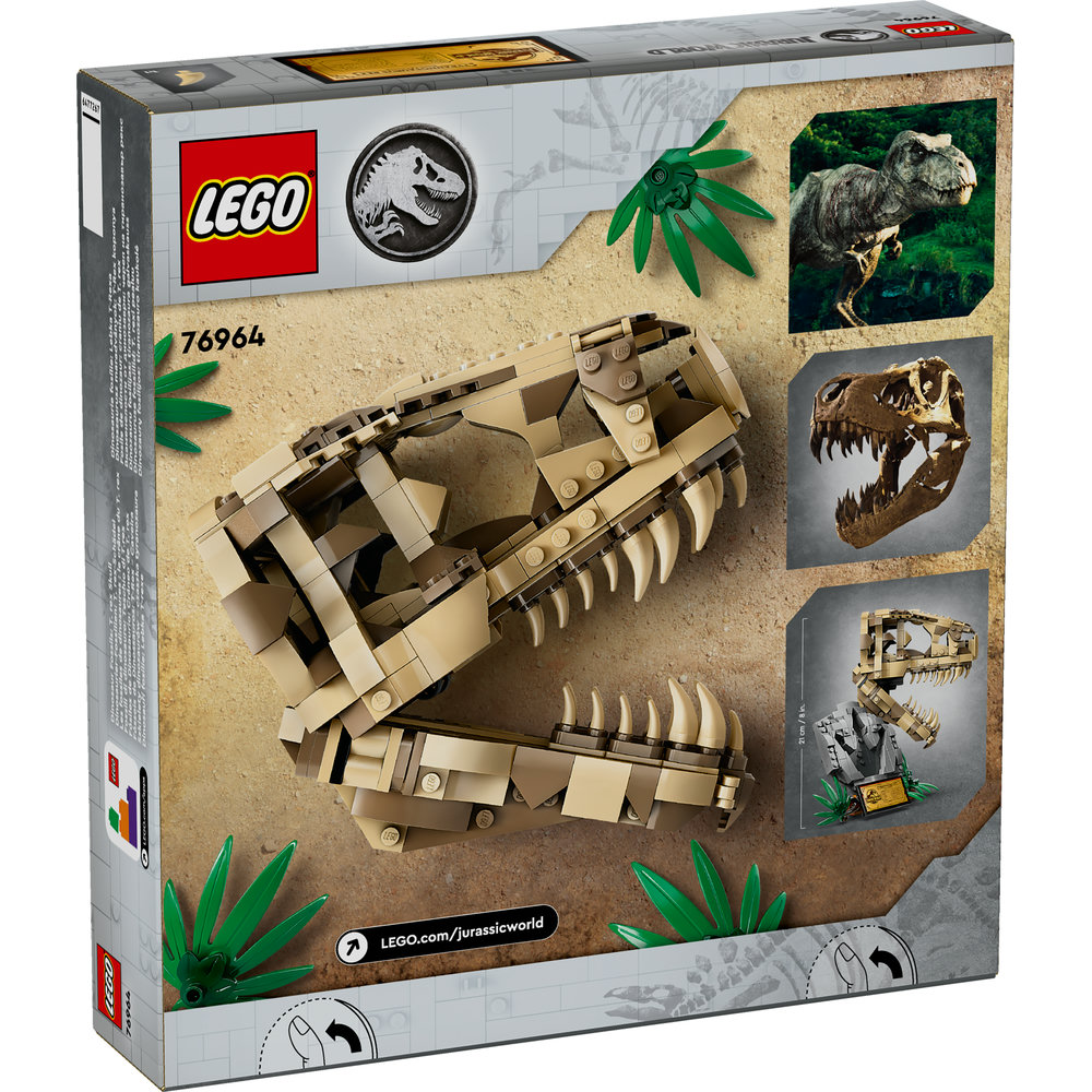 LEGO Jurassic World Dinosaur Fossils: T. rex Skull Set 76964 (577 Pieces) - Image 9