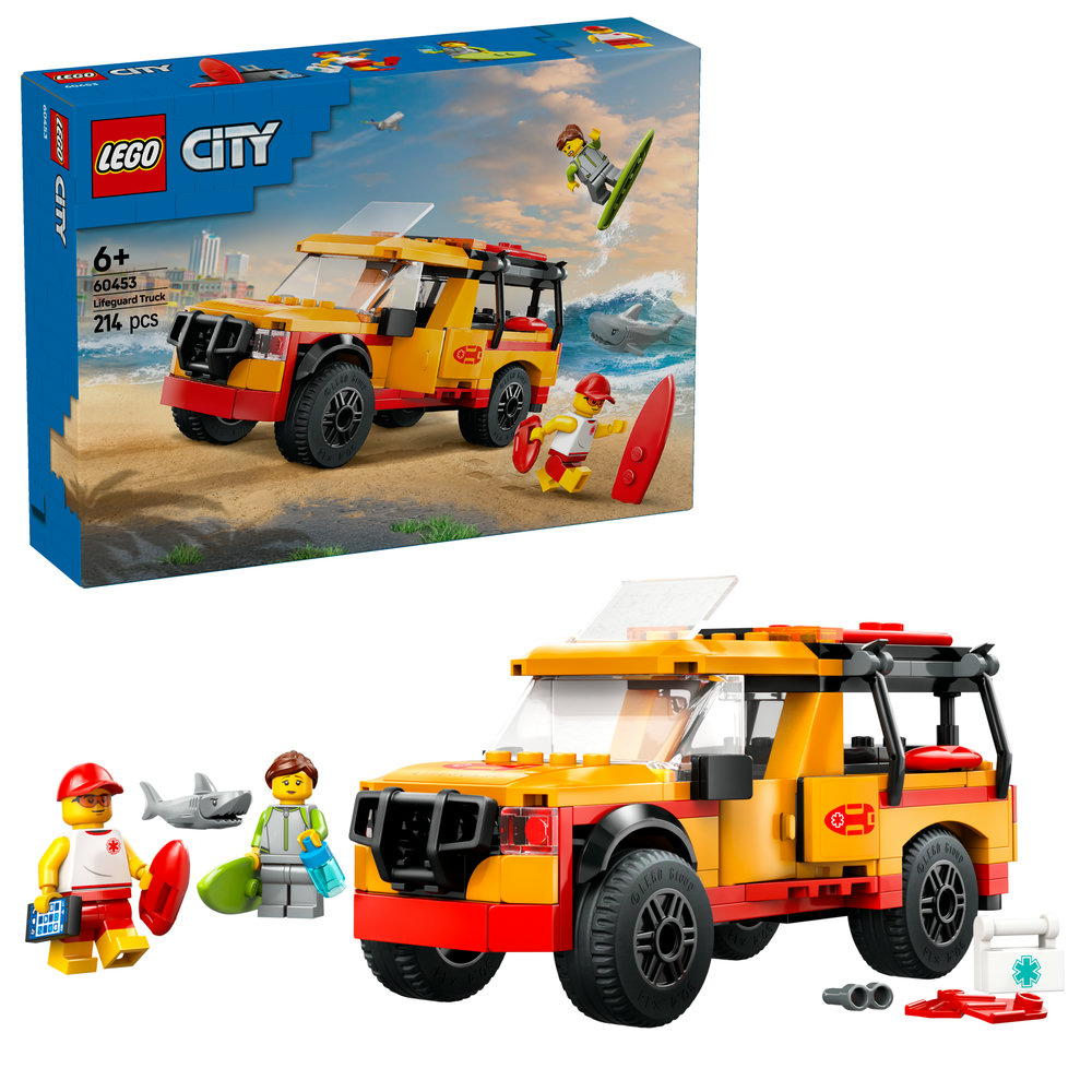 LEGO City Lifeguard Beach Rescue Truck Playset 60453 - Image 1