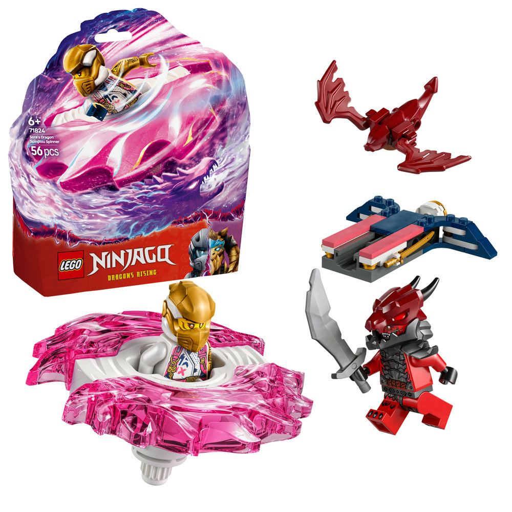 LEGO NINJAGO Sora’s Dragon Spinjitzu Spinner Action Toy Set 71824 - Image 1