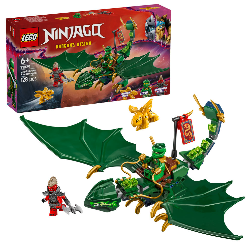 LEGO NINJAGO Lloyd’s Green Forest Dragon Toy 71829 - Image 1