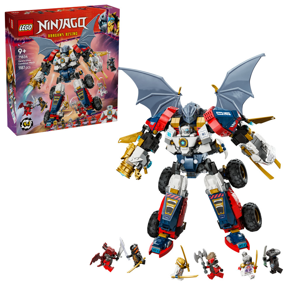 LEGO NINJAGO Zane’s Ultra Combiner Mech Toy 4-in-1 Building Set 71834 - Image 1