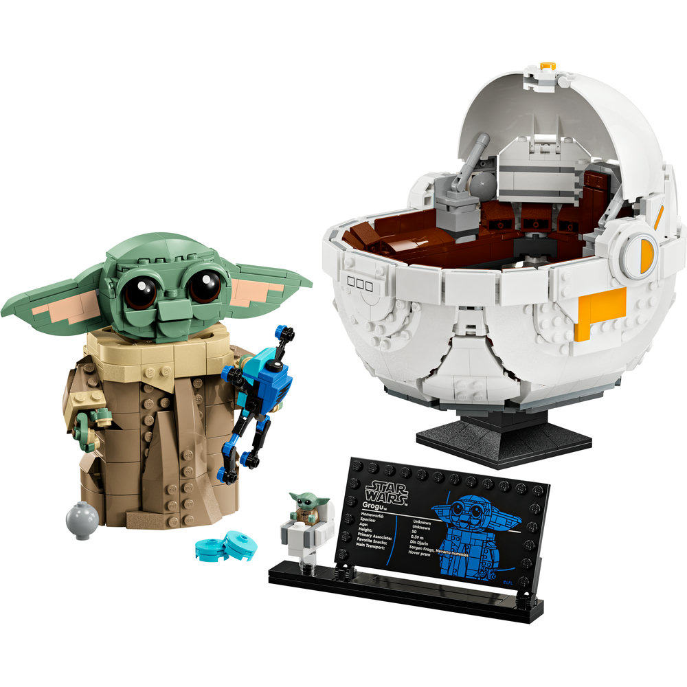 LEGO Star Wars: The Mandalorian Grogu with Hover Pram, Buildable Figure 75403 - Image 2