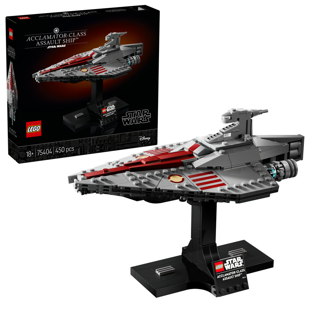 LEGO Star Wars Acclamator-Class Assault Ship, Buildable Starship Model 75404 - Image 1