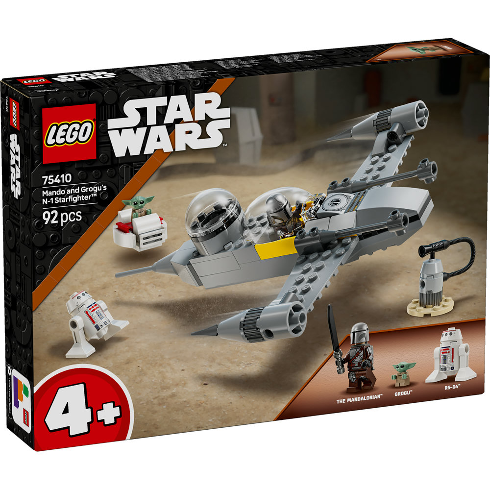 LEGO Star Wars Mando and Grogu’s N-1 Starfighter Building Toy 75410 - Image 8