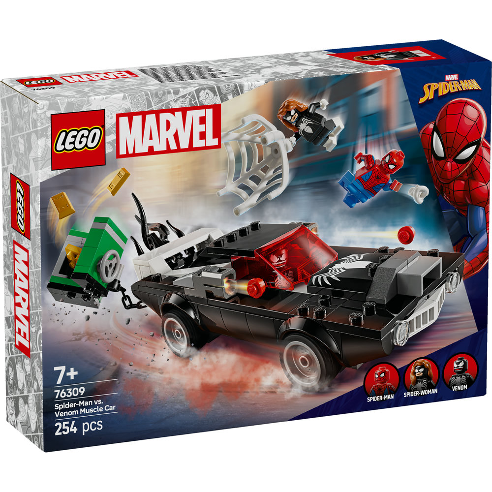 LEGO Marvel Spider-Man vs. Venom Muscle Car Buildable Toy Vehicle Set 76309 - Image 8