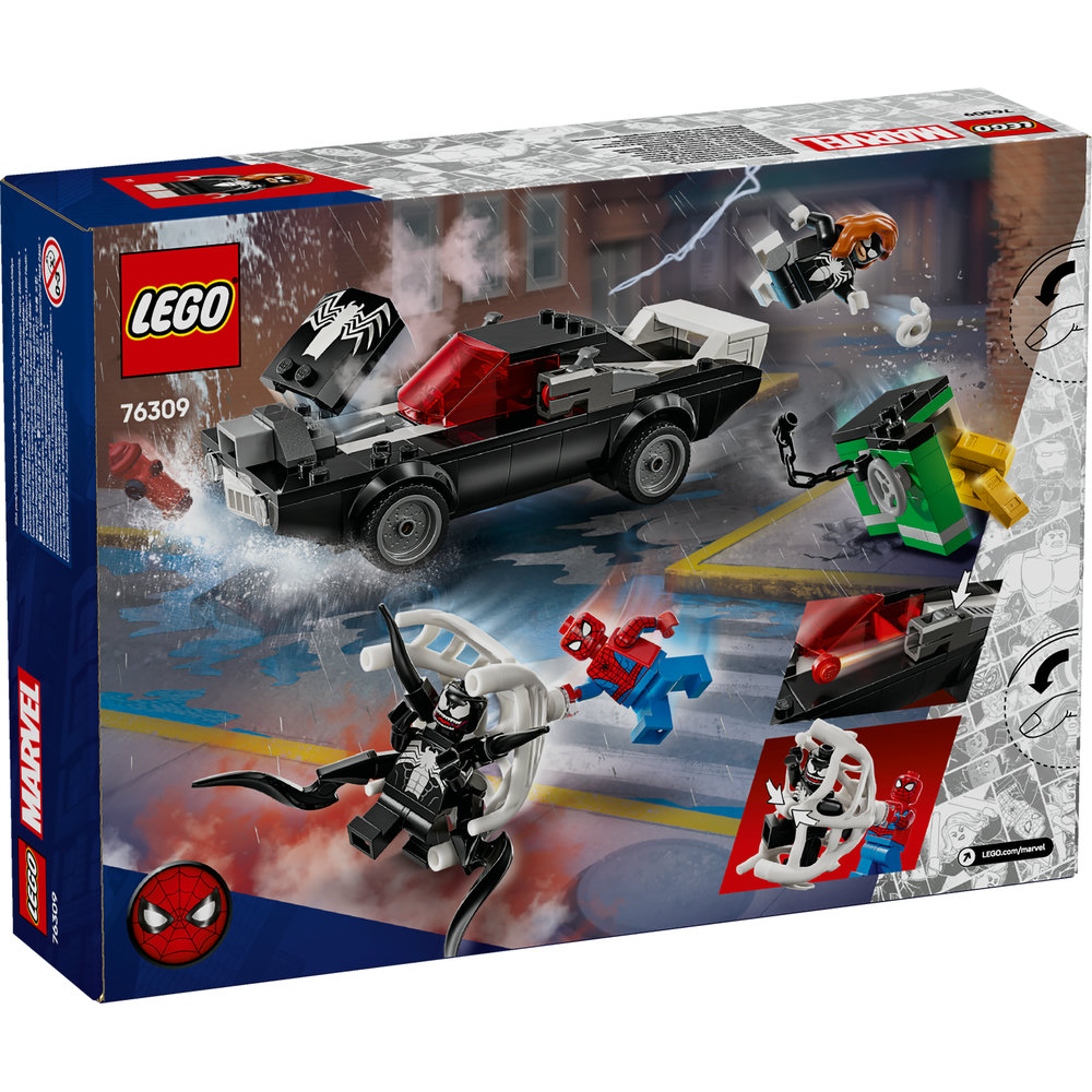 LEGO Marvel Spider-Man vs. Venom Muscle Car Buildable Toy Vehicle Set 76309 - Image 9