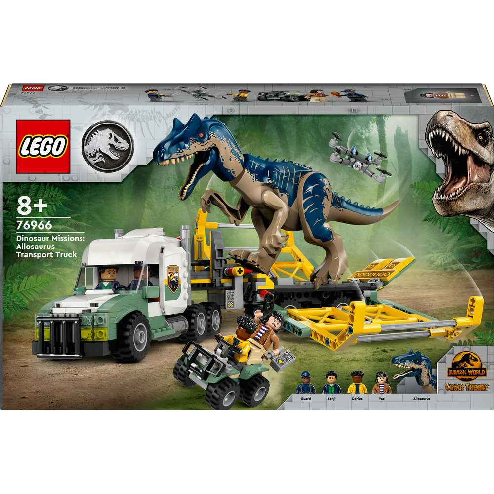 LEGO Jurassic World Dinosaur Missions: Allosaurus Transport Truck 76966 - Image 1