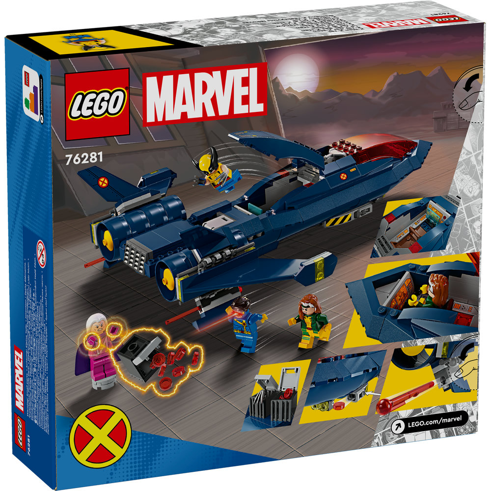 LEGO Marvel Super Heroes X-Men X-Jet Buildable Toy 76281 - Image 9