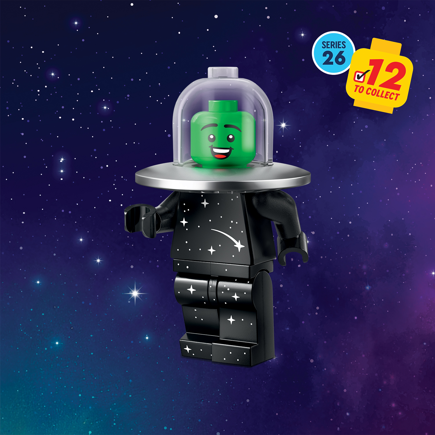 LEGO Minifigures Series 26 Space Series 71046 - Flying Saucer Costume Fan - Supplied in Grip Seal Bags Without Boxes #7 - Image 1