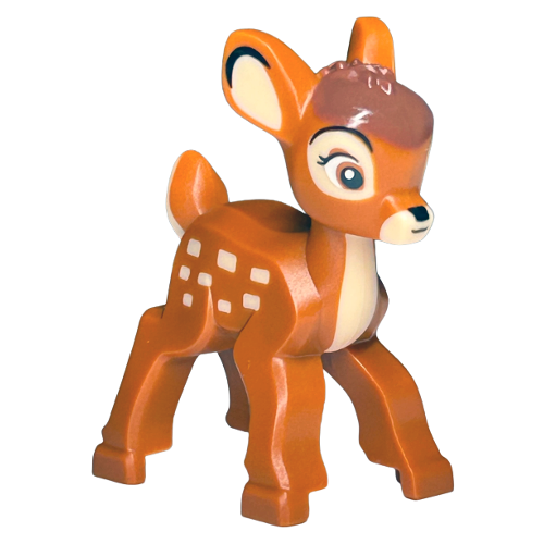 LEGO Animal Disney Dark Orange Deer Bambi Minifigure from 43230 - Image 1