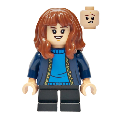 LEGO Harry Potter Hermione Grainger Blue Cardigan and Short Legs Minifigure from 76428 - Image 1