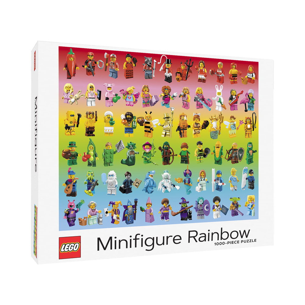 LEGO Minifigure Rainbow 1000-Piece LEGO Puzzle - Image 1