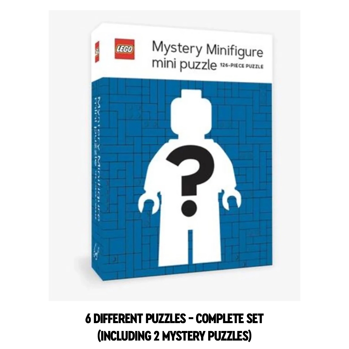 Complete Set of 6 Puzzles - LEGO Mystery Minifigure Puzzles Blue Edition 126 Pieces LEGO Puzzle - Image 1