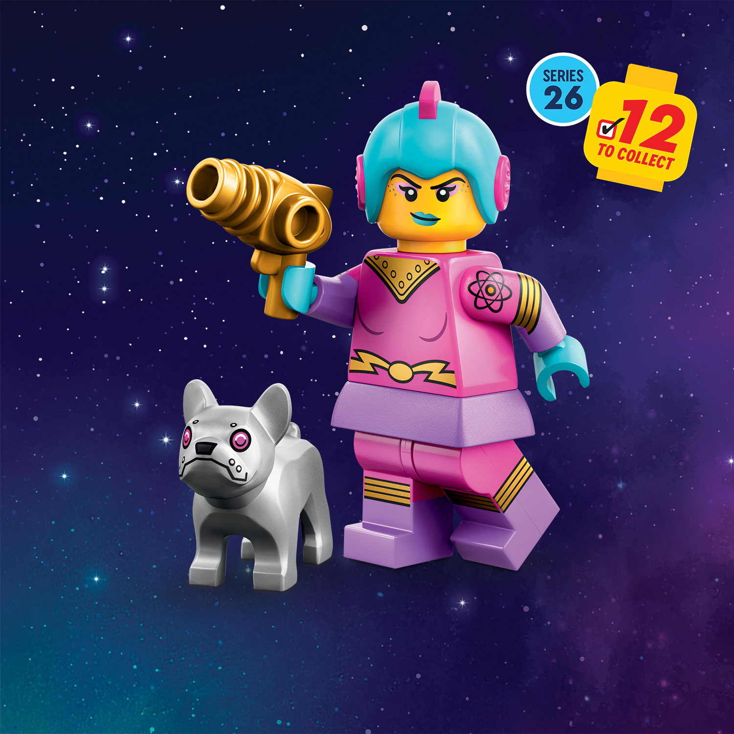 LEGO Minifigures Series 26 Space Series 71046 - Retro Space Heroine - Supplied in Grip Seal Bags Without Boxes #4 - Image 1