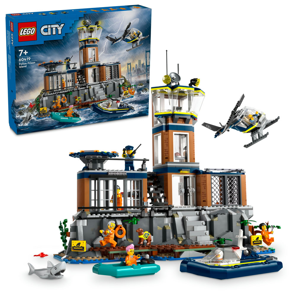 LEGO City Police Prison Island Building Toy 60419 - Image 1