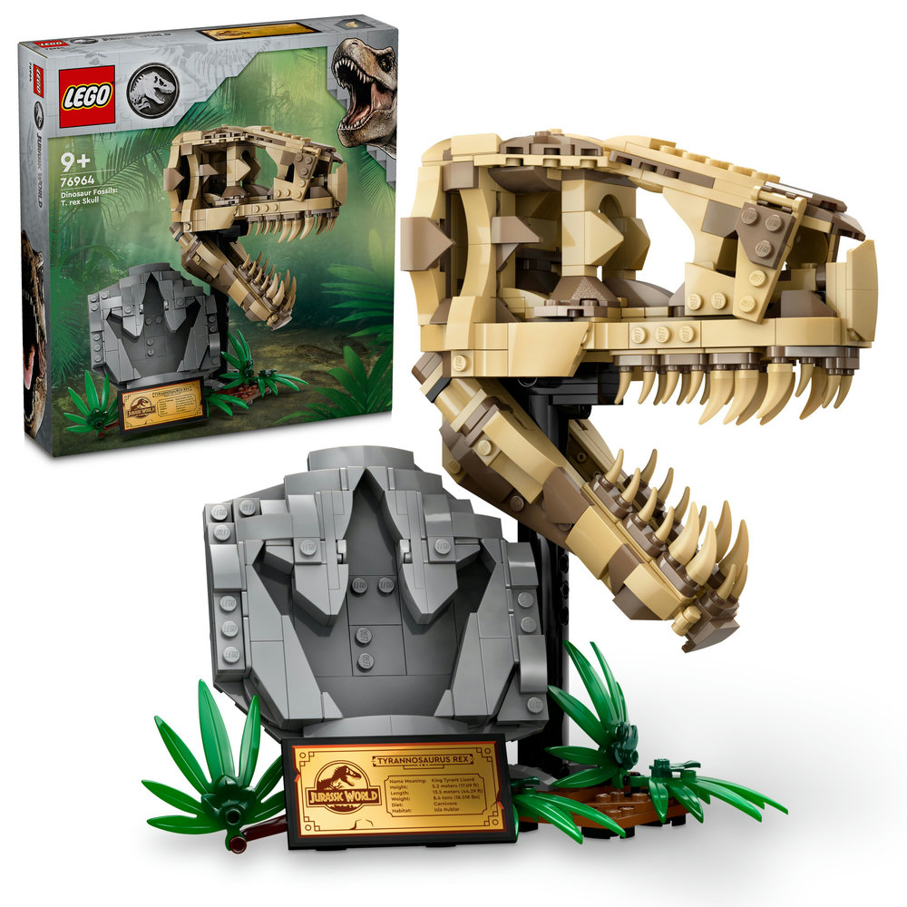 LEGO Jurassic World Dinosaur Fossils: T. rex Skull Set 76964 (577 Pieces) - Image 1