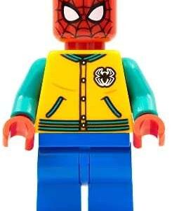 LEGO Marvel Super Heroes Spider-Man Orange Letter Jacket Minifigure from 76196 - Image 1