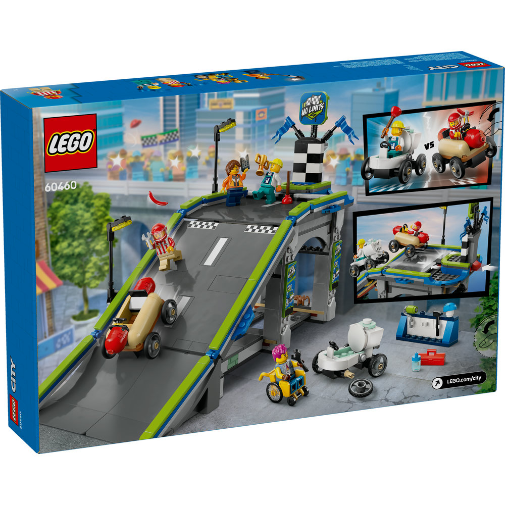 LEGO City No Limits: Race Car Ramp Track Toy Soapbox-Racing Set 60460 - Image 9