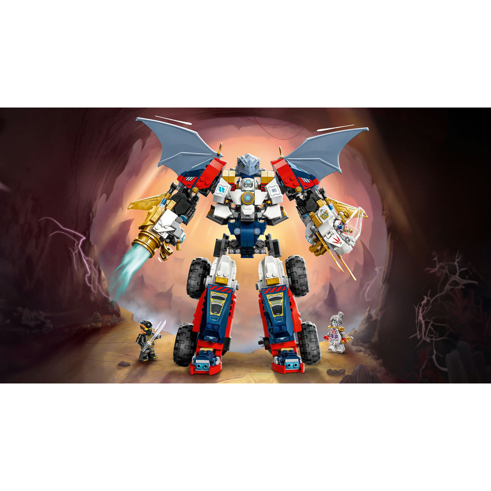 LEGO NINJAGO Zane’s Ultra Combiner Mech Toy 4-in-1 Building Set 71834 - Image 4