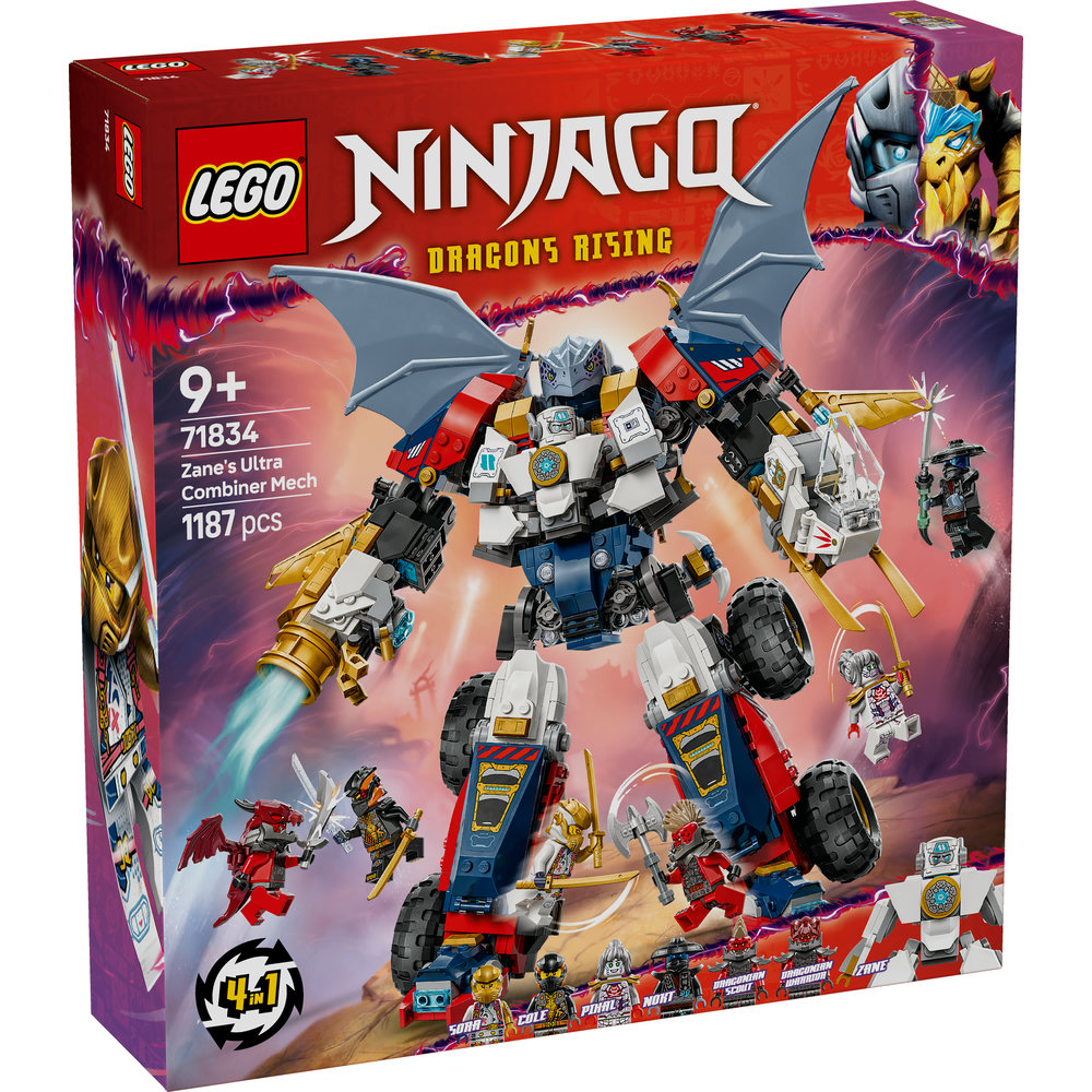 LEGO NINJAGO Zane’s Ultra Combiner Mech Toy 4-in-1 Building Set 71834 - Image 8