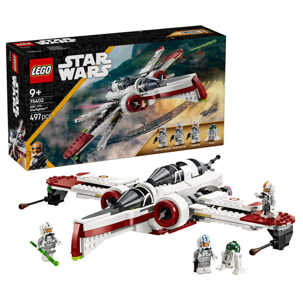 LEGO Star Wars ARC-170 Starfighter Building Toy for Kids 75402