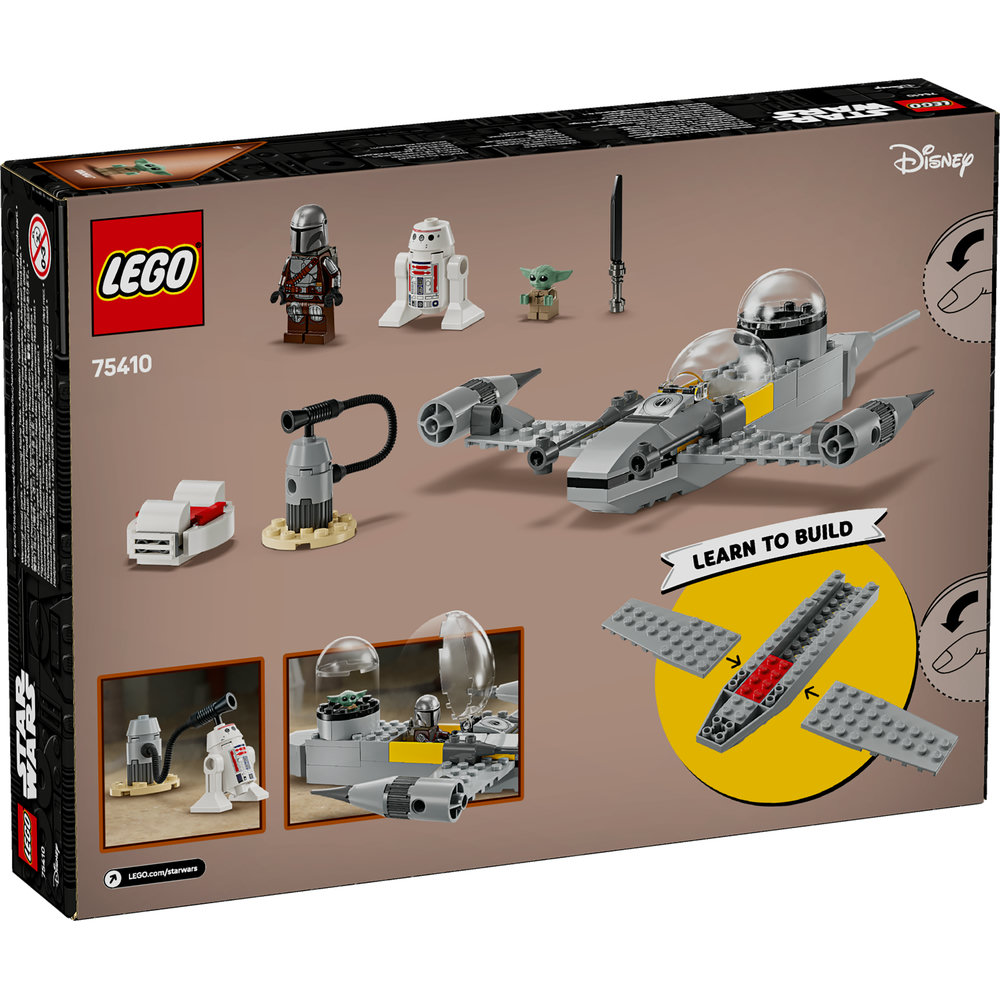 LEGO Star Wars Mando and Grogu’s N-1 Starfighter Building Toy 75410 - Image 9