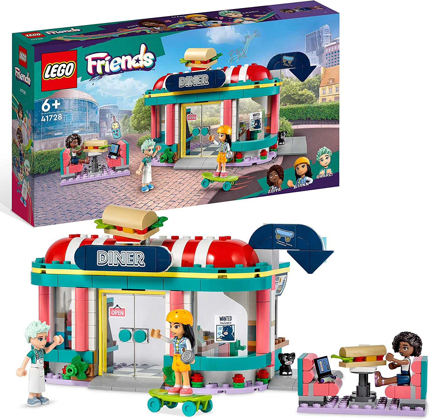 LEGO Friends Heartlake Downtown Diner Set 41728