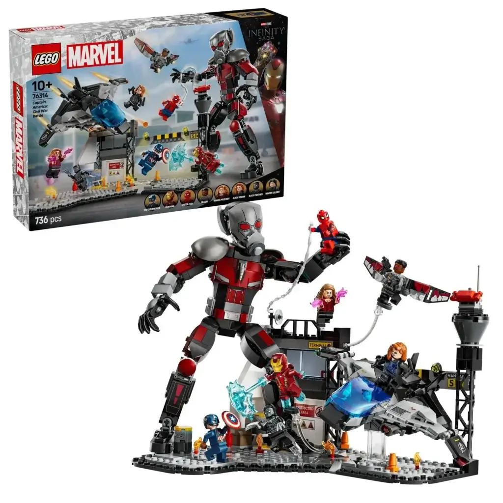 LEGO Marvel Captain America: Civil War Action Battle Buildable Playset 76314