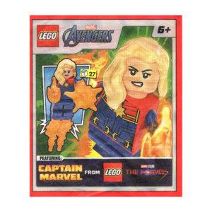 LEGO Marvel Super Heroes Captain Marvel Minifigure Paper Foil Pack Set 242321 - Image 1