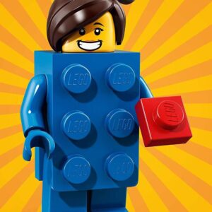 LEGO Series 18 BRICK SUIT GIRL Minifigure (#03/17) - Bagged 71021 - Image 1