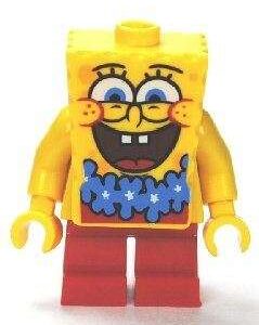 LEGO Spongebob Squarepants Blue Lei Minifigure from Split 3818 (Bagged) - Image 1