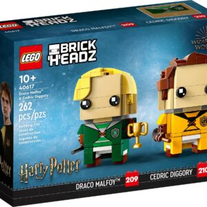 LEGO Brickheadz Harry Potter Draco Malfoy & Cedric Diggory Set 40617 - Image 1