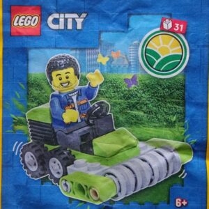 LEGO City Worker with Lawn Mower Paper Foil Pack Set 952303 (Bagged) - Image 1